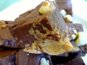 fudge + PB