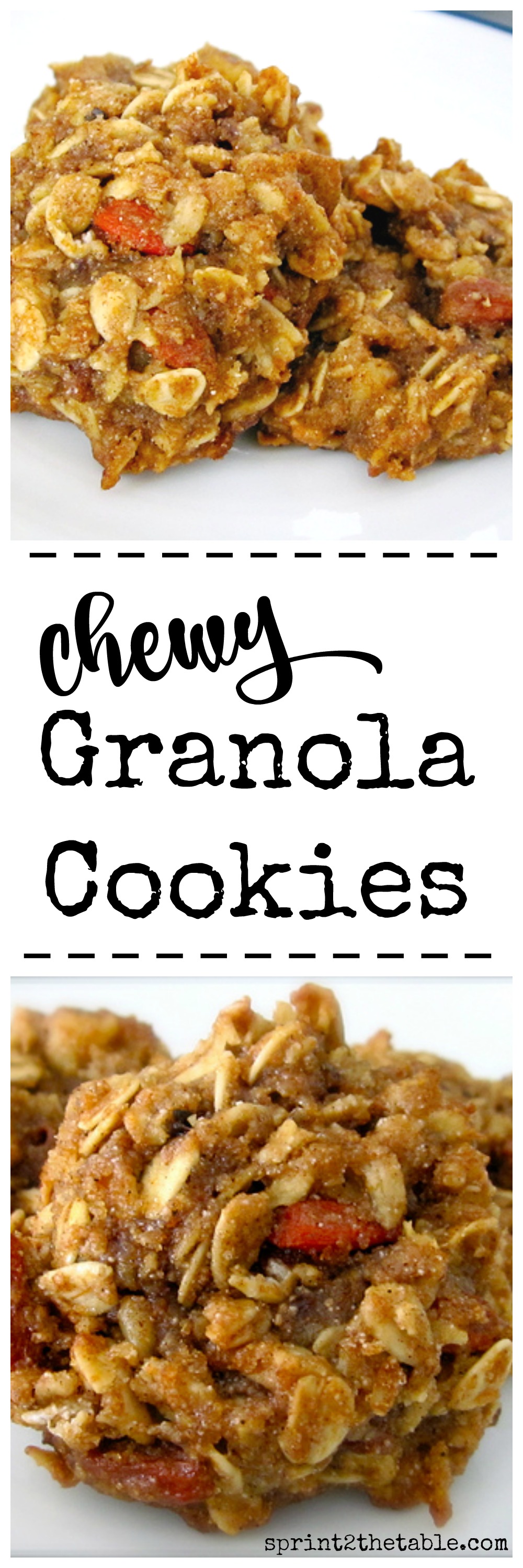 Chewy Granola Cookies - healthy enough to eat for breakfast!