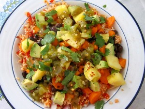 Mexican cauliflower rice bowl