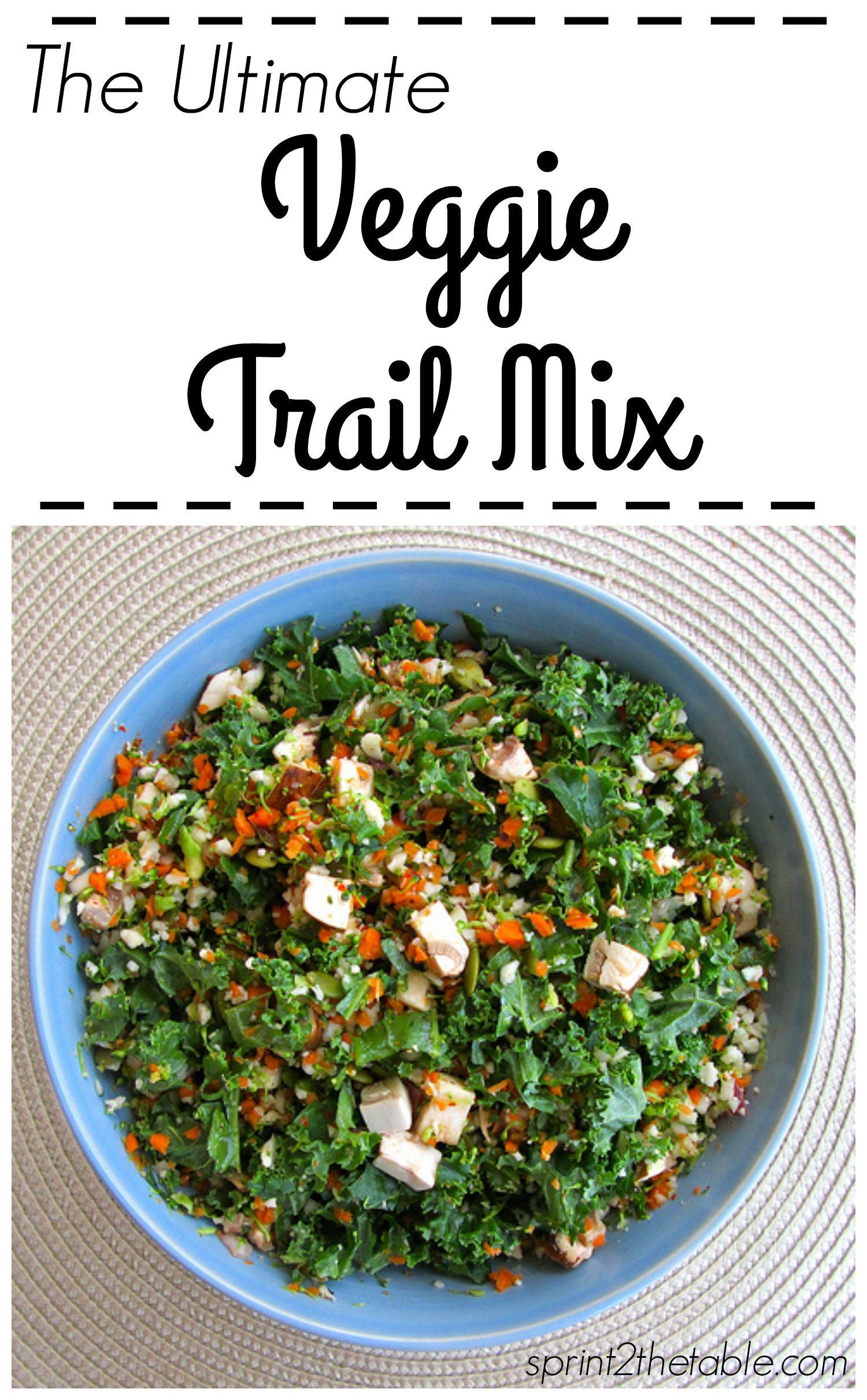 The Ultimate Veggie Trail Mix - this might be the healthiest thing you could put in your mouth!