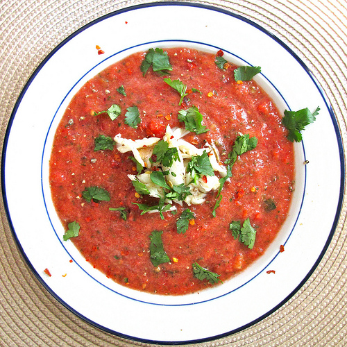 Crabby Smoked Gazpacho