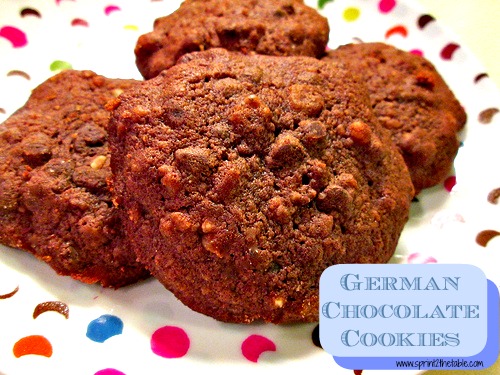 German Chocolate Cookies