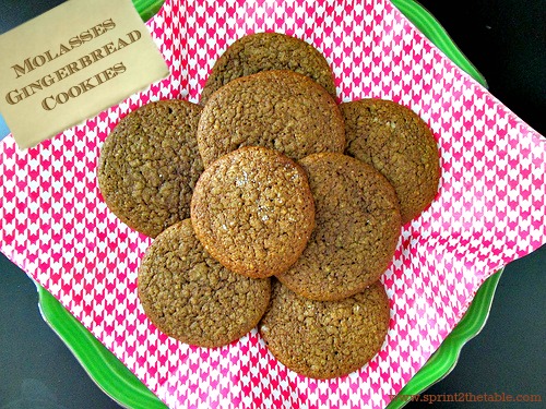 Molasses Gingerbread Cookies