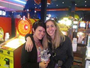 Jaime and I a couple years ago at Dave & Busters