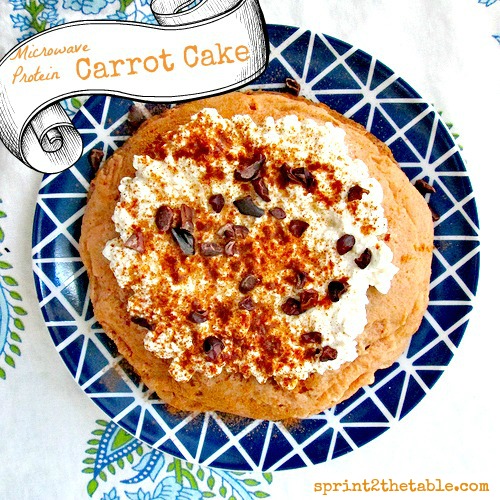 Microwave Protein Carrot Cake