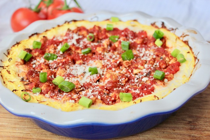 This Spaghetti Squash Pie is a healthier, gluten-free meal the whole family will enjoy!