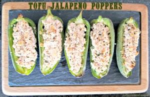 Tofu Stuffed Jalapenos