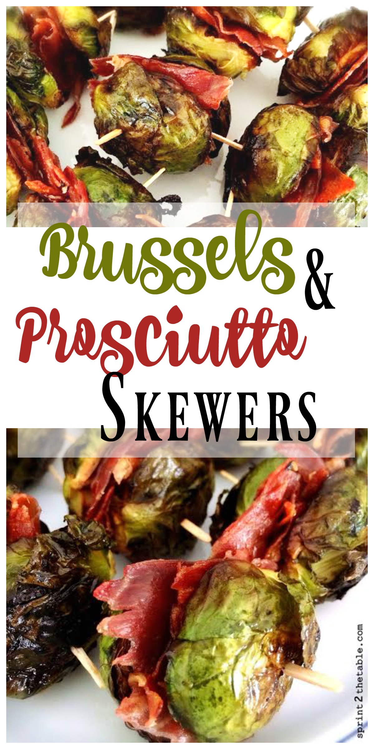 Brussels and Prosciutto Skewers: The crispy, slightly sweet brussels are fabulous against the salty prosciutto. The best part is that these are insanely easy to make, but will impress everyone with its look and taste. Who doesn’t love food on a stick?!