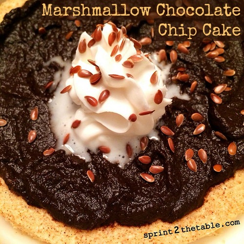 Marshmallow Chocolate Chip Cake