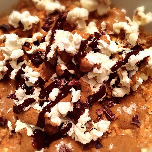 Carrot Cake Batter and popcorn