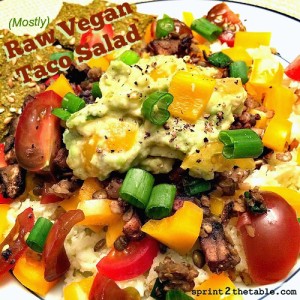 (Mostly) Raw Vegan Taco Salad