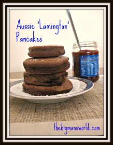 Aussie ‘Lamington’ Pancakes