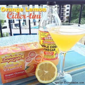 Orange Lemon Cider-tini