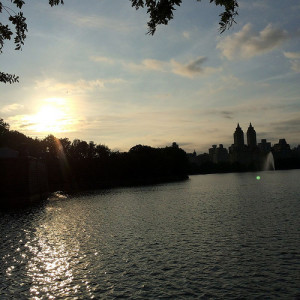 Sunset over Central Park