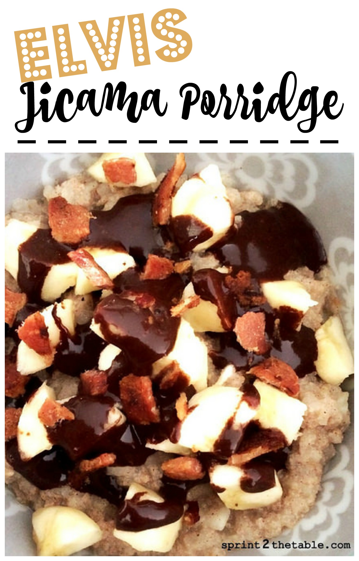 Elvis Jicama Porridge - a healthy, fiber-rich breakfast!