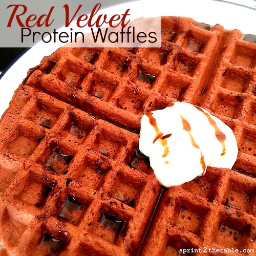 Red Velvet Protein Waffles Recipe