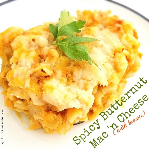 Spicy Butternut Mac 'n Cheese. With Bacon. [Recipe]