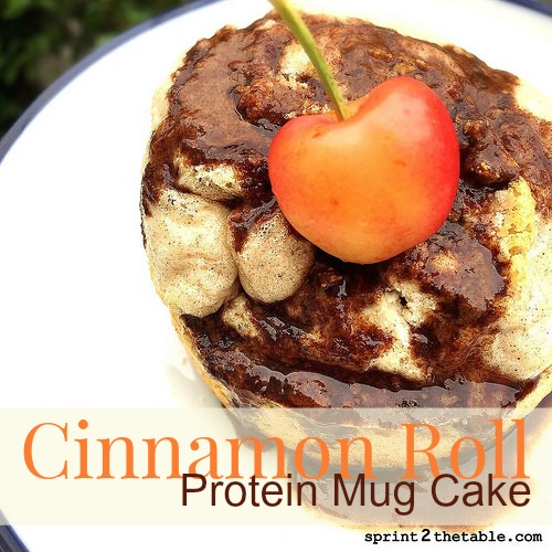 Cinnamon Roll Protein Mug Cake