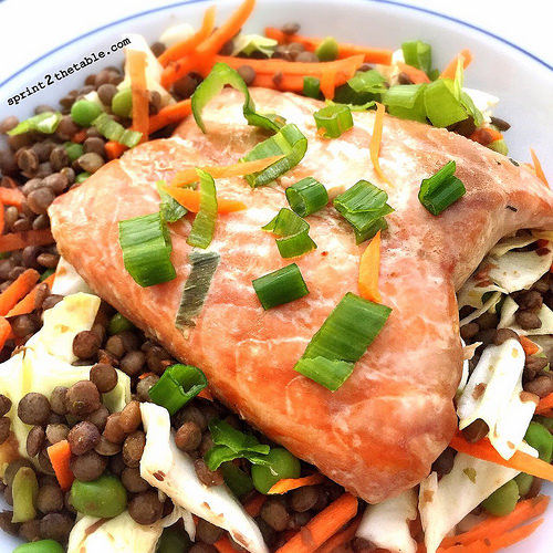 Salmon and Lentil Salad