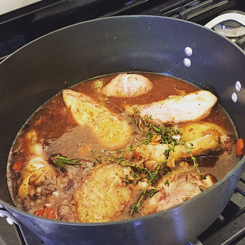 Coq au Vin Recipe, Alton Brown