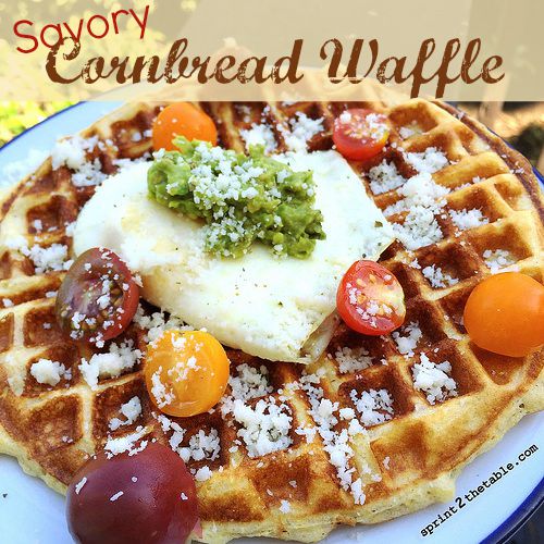 Savory Cornbread Waffle