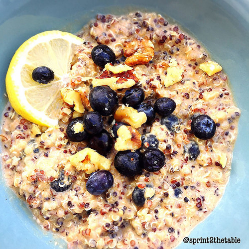 Lemon Blueberry Breakfast Quinoa