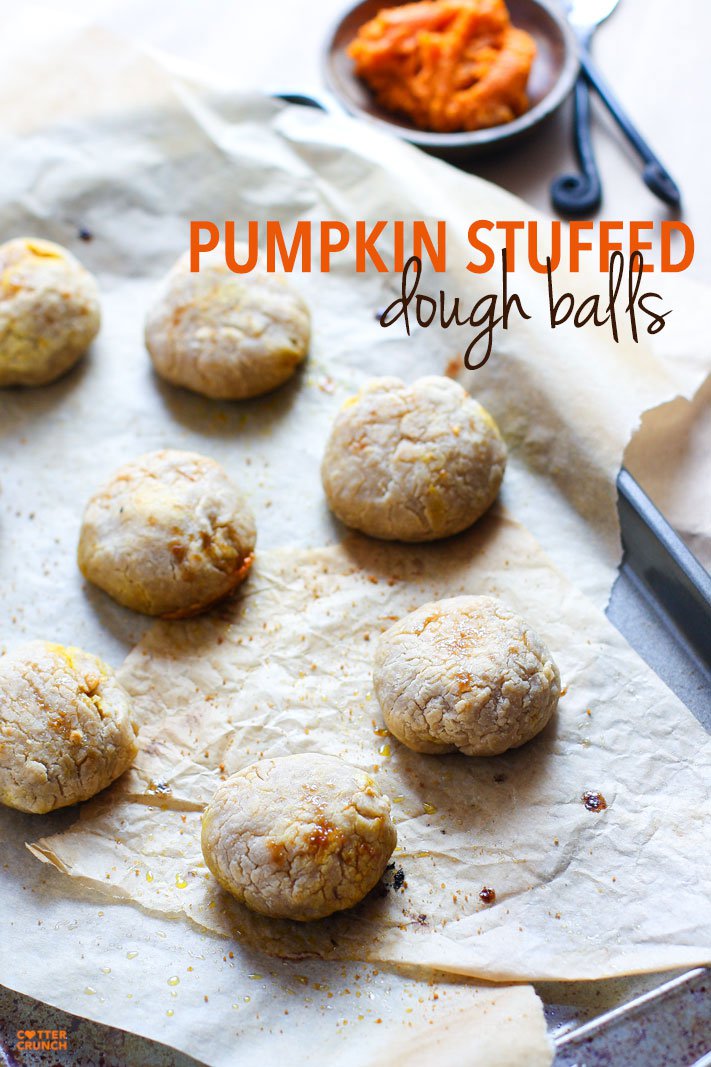 Pumpkin Stuffed Dough Balls