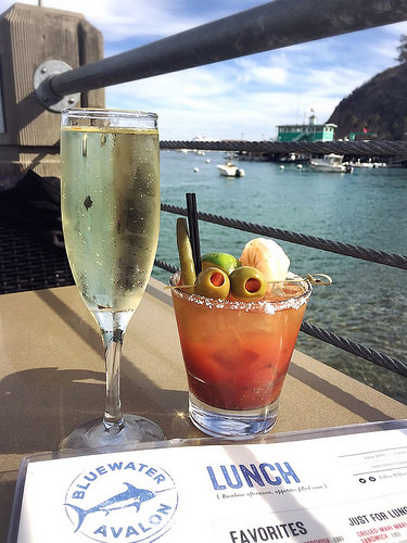 A lunch with this view demands a beverage.