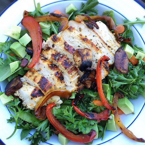 Quick and healthy marinade; make ahead for a Mediterranean-inspired dinner or lunch --> Grilled Mediterranean Chicken Salad