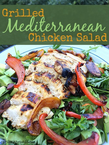 This quick and easy Mediterranean-inspired marinade makes for a healthy dinner salad!