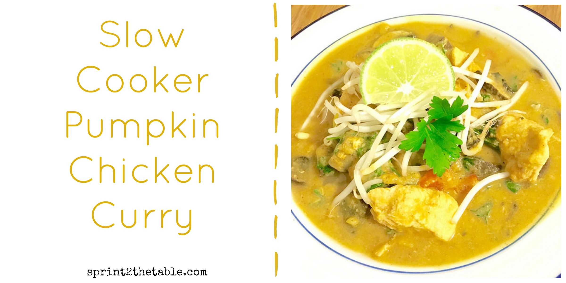 Slow Cooker Pumpkin Chicken Curry - it may not be traditional, but adding pumpkin to curry broth makes it crazy silky. AND you can do this in the slow cooker, making it so much easier.