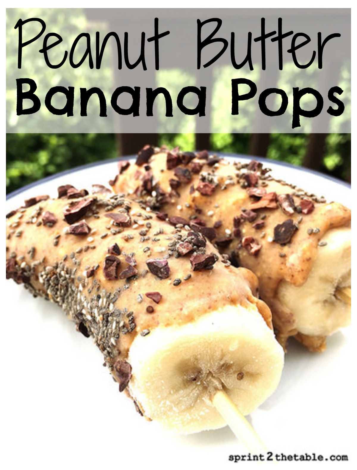 Peanut Butter Banana Pops - because A peanut butter banana pop in the heat of the summer couldn't sound more perfect!