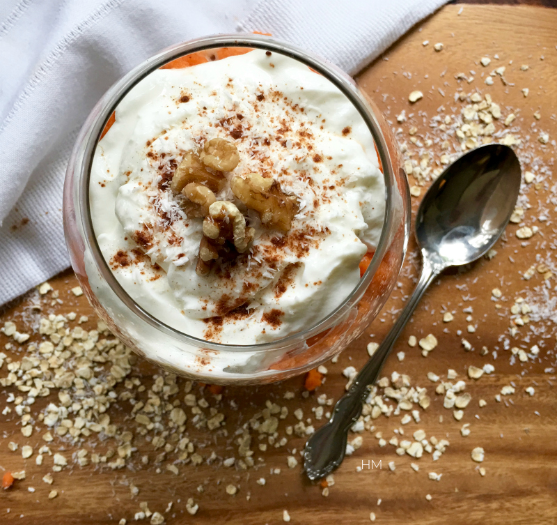 Carrot Cake Overnight Oat Parfait