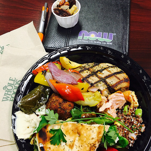 Lunch at NOW Foods catered by Whole Foods