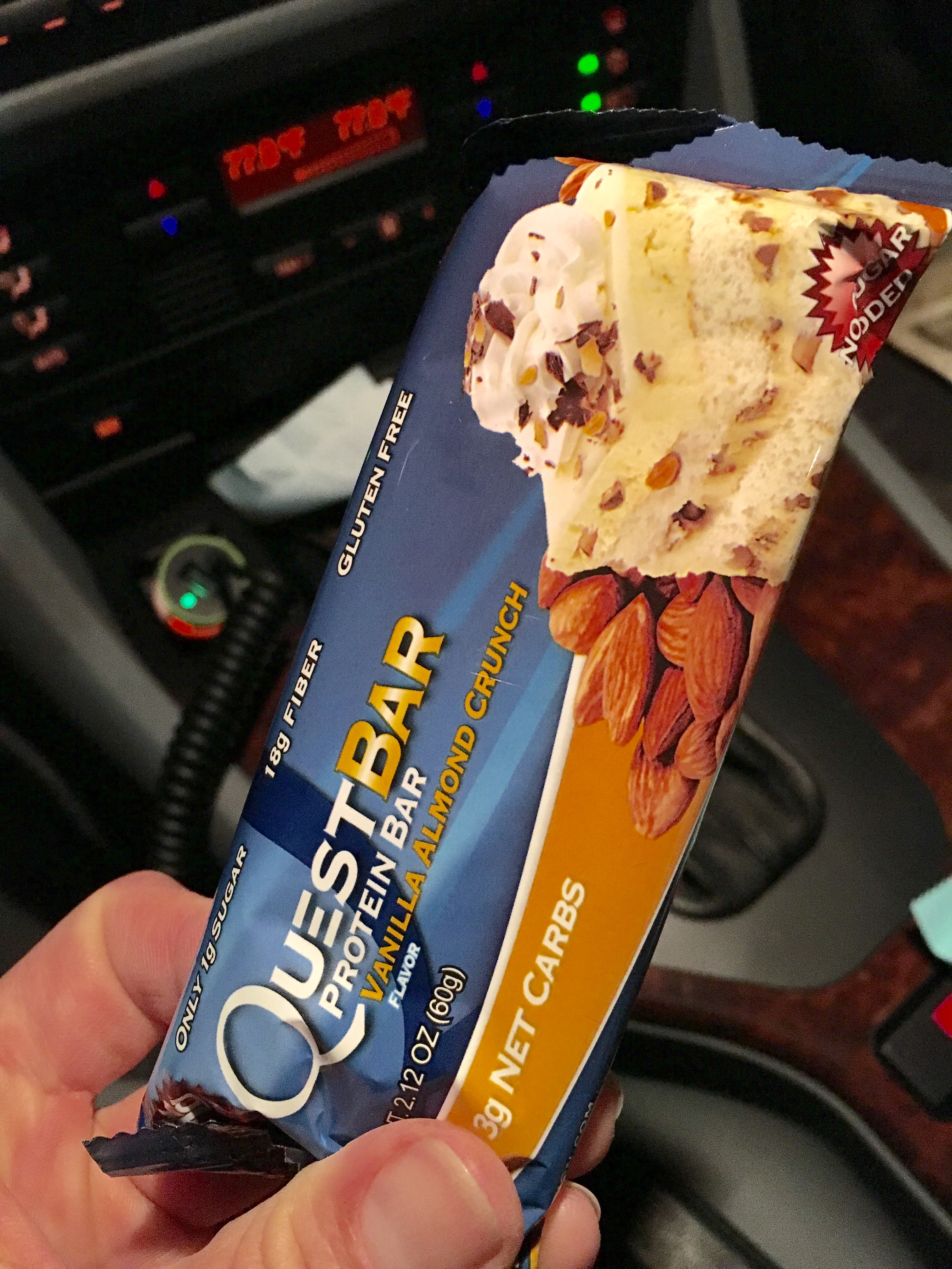 Quest bar - easy snack on the go!