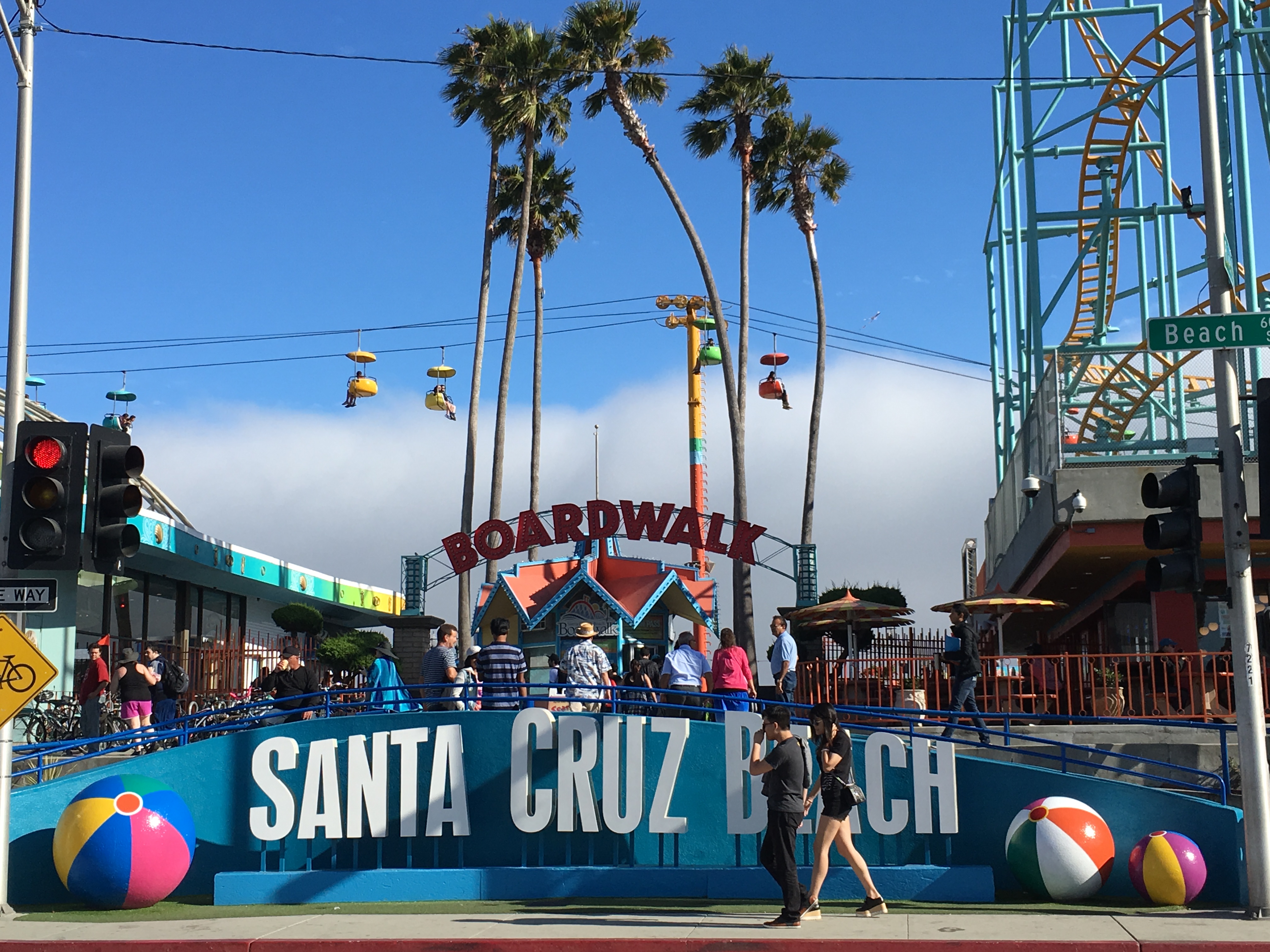 The Santa Cruz Beach Boardwalk