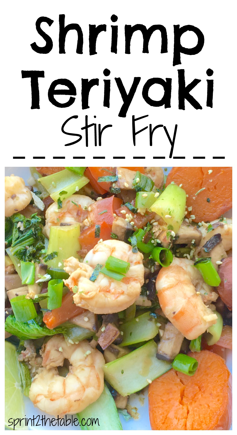 This yummy teriyaki stir fry recipe means you'll never need take out again. The marinade for the shrimp is just 3 ingredients!