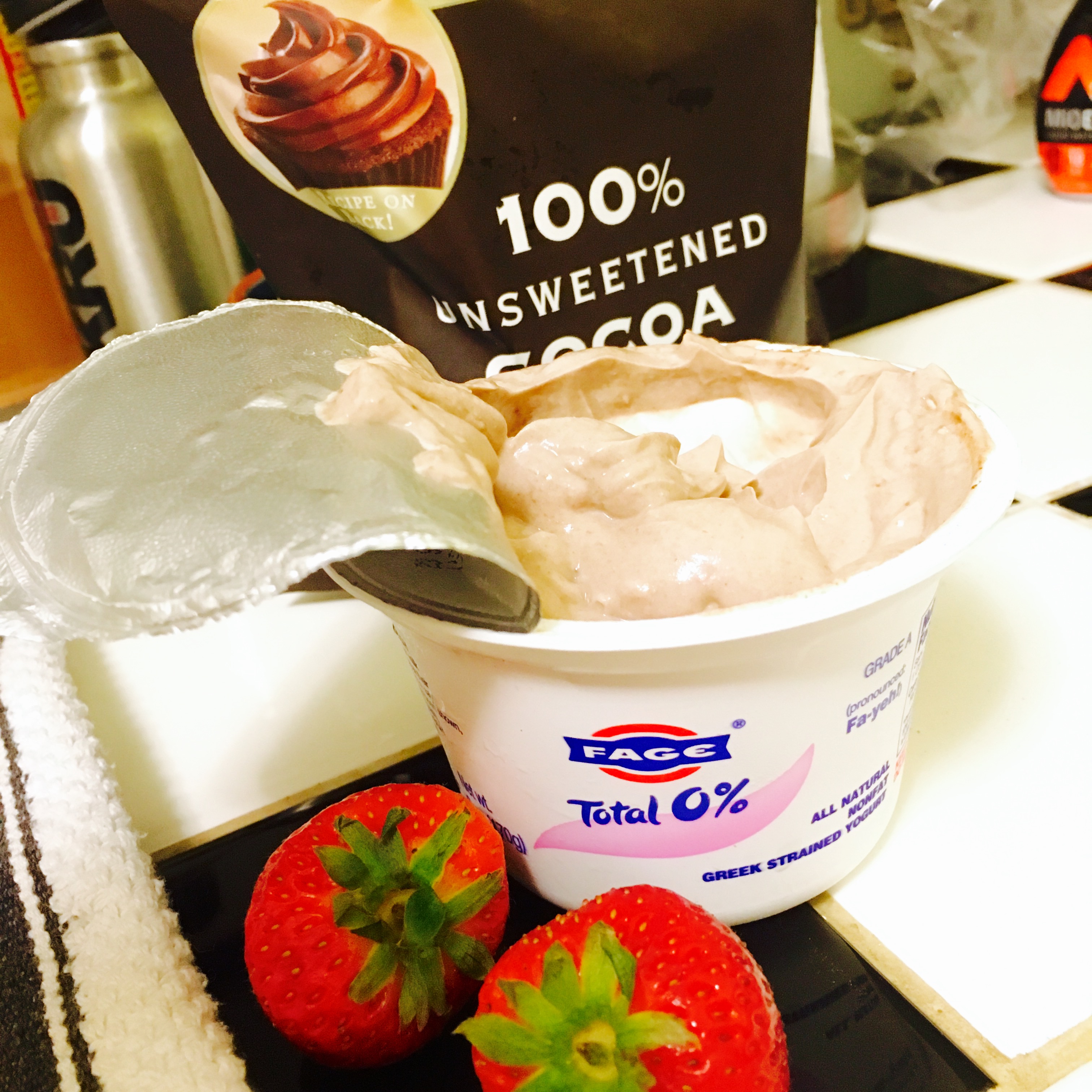 Chocolate-Strawberry Froyo To-Go