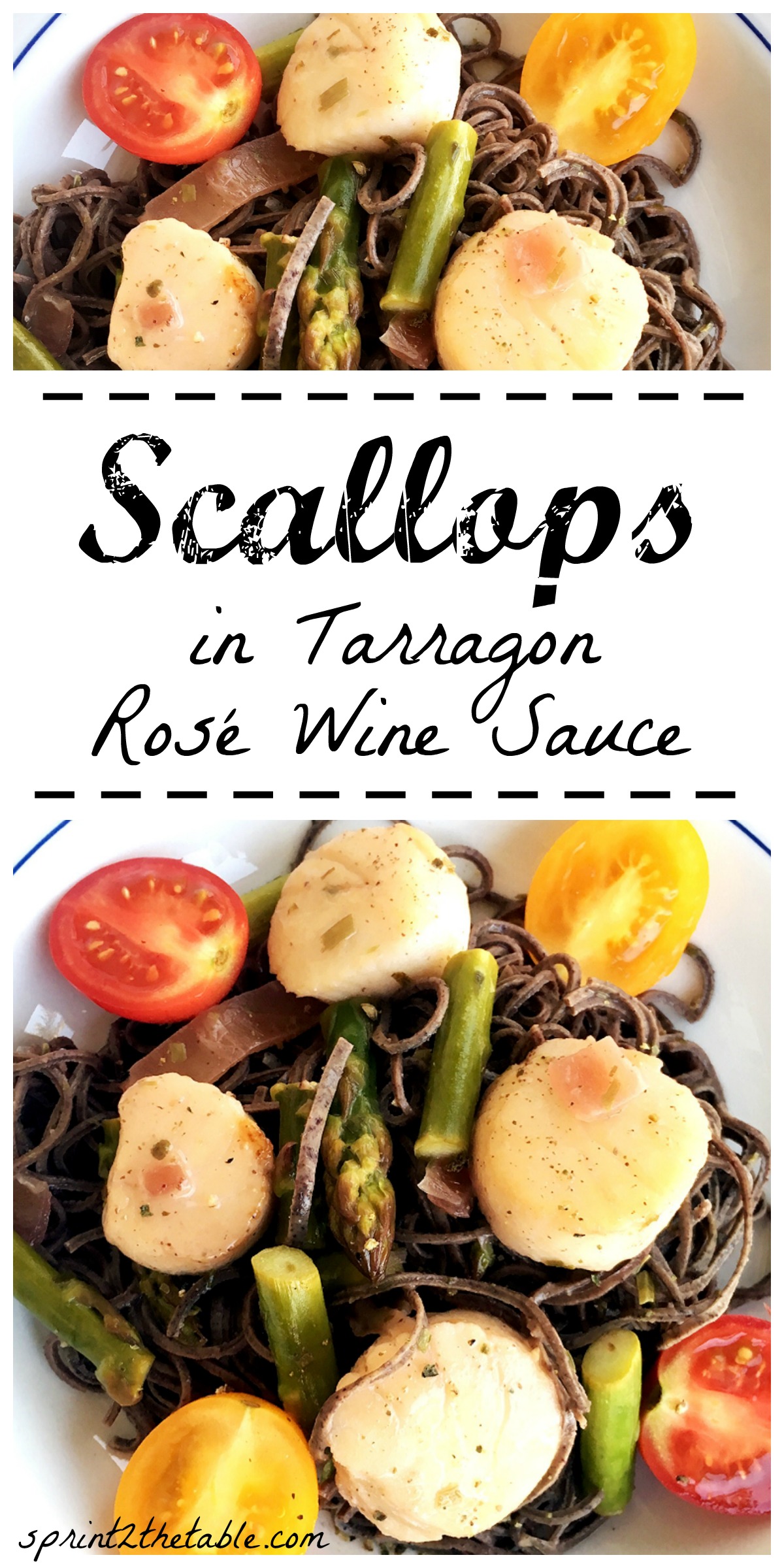 Leftover wine? Try this easy Sea Scallop in Tarragon Rosé Wine Sauce recipe!