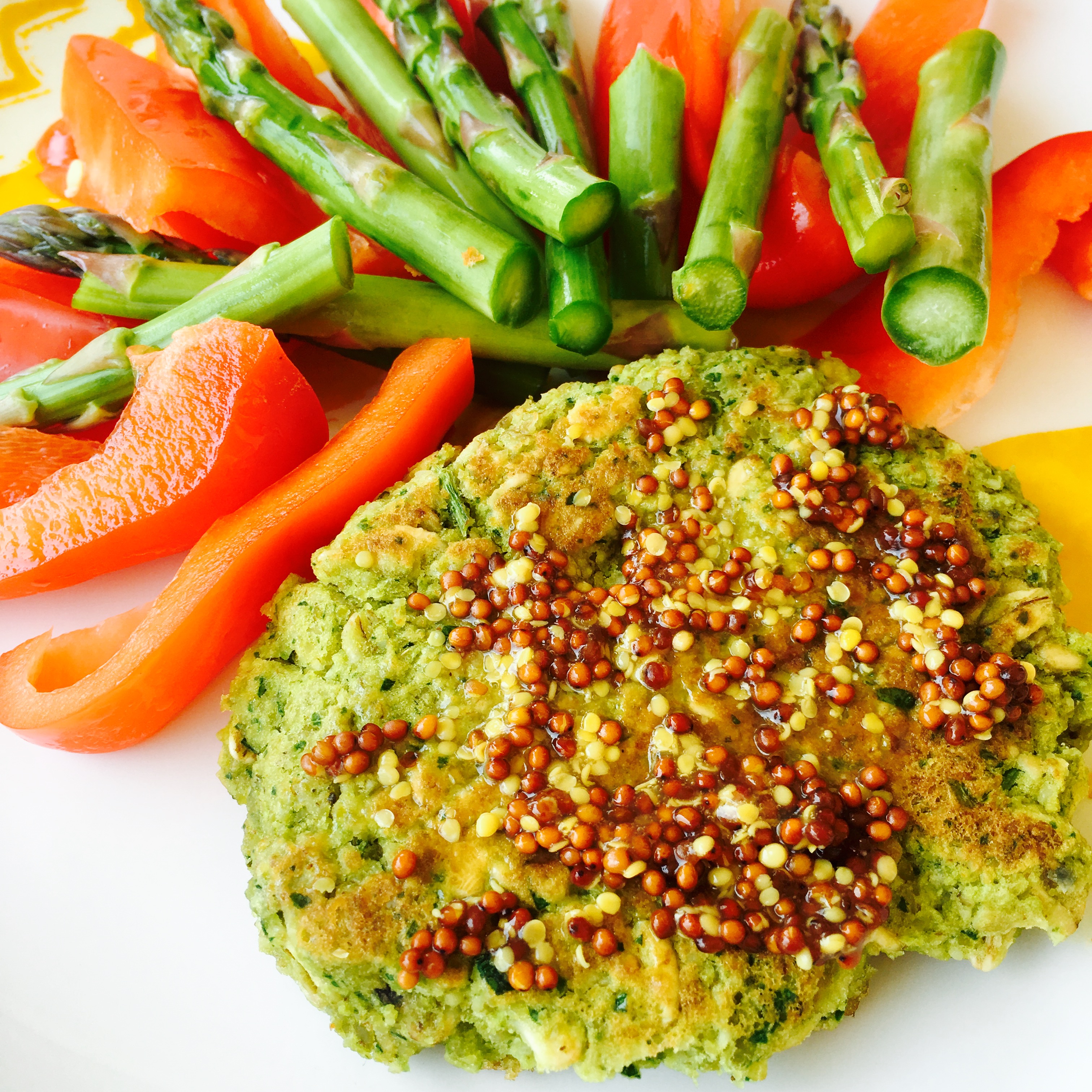 Spinach Lentil Veggie Burger