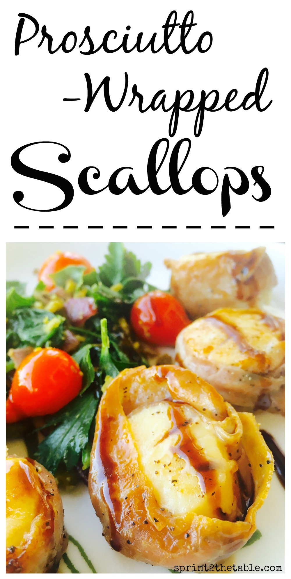 Easy Prosciutto-Wrapped Scallops with Balsamic - these fancy-looking scallops are actually quite easy and come together in minutes