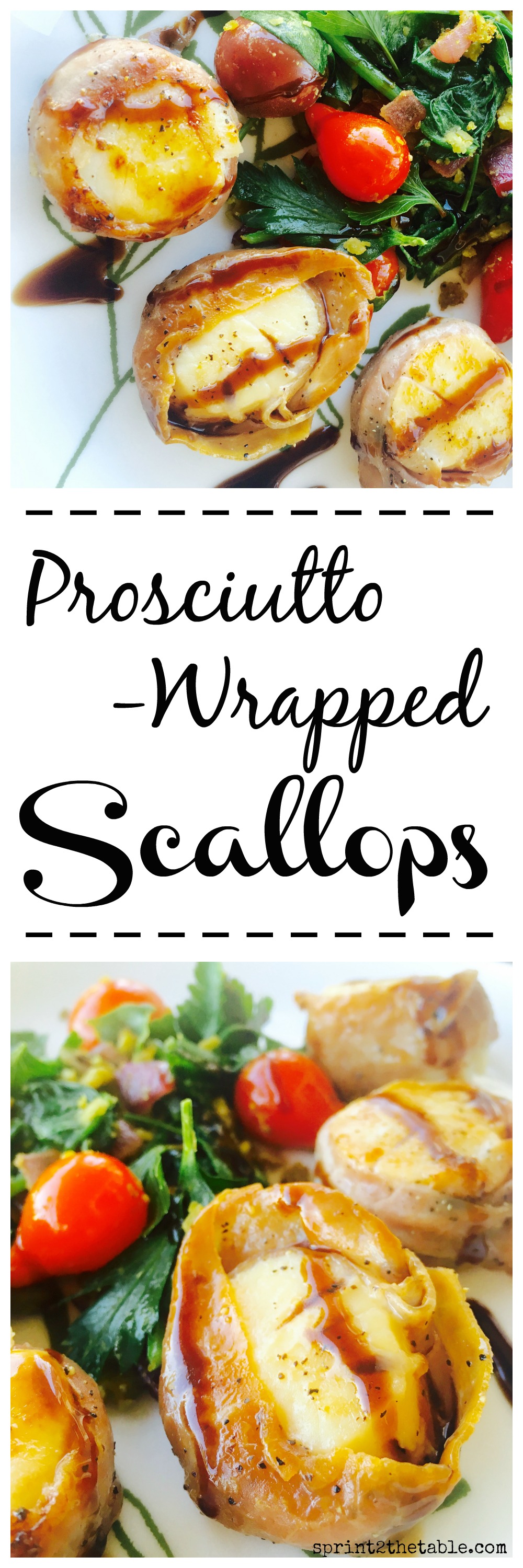 Easy Prosciutto-Wrapped Scallops with Balsamic - these fancy-looking scallops are actually quite easy and come together in minutes