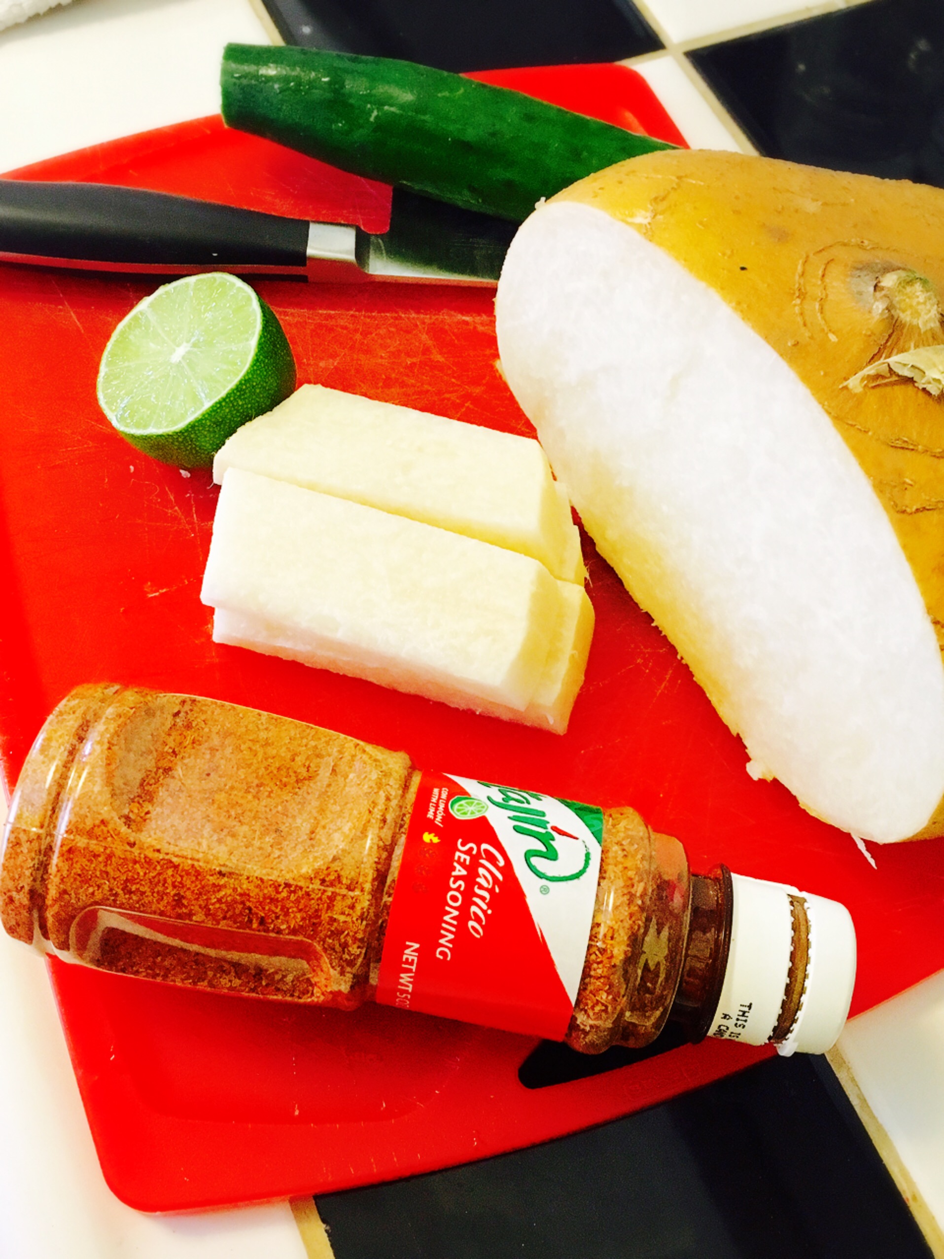 Jicama Tajin Salad ingredients