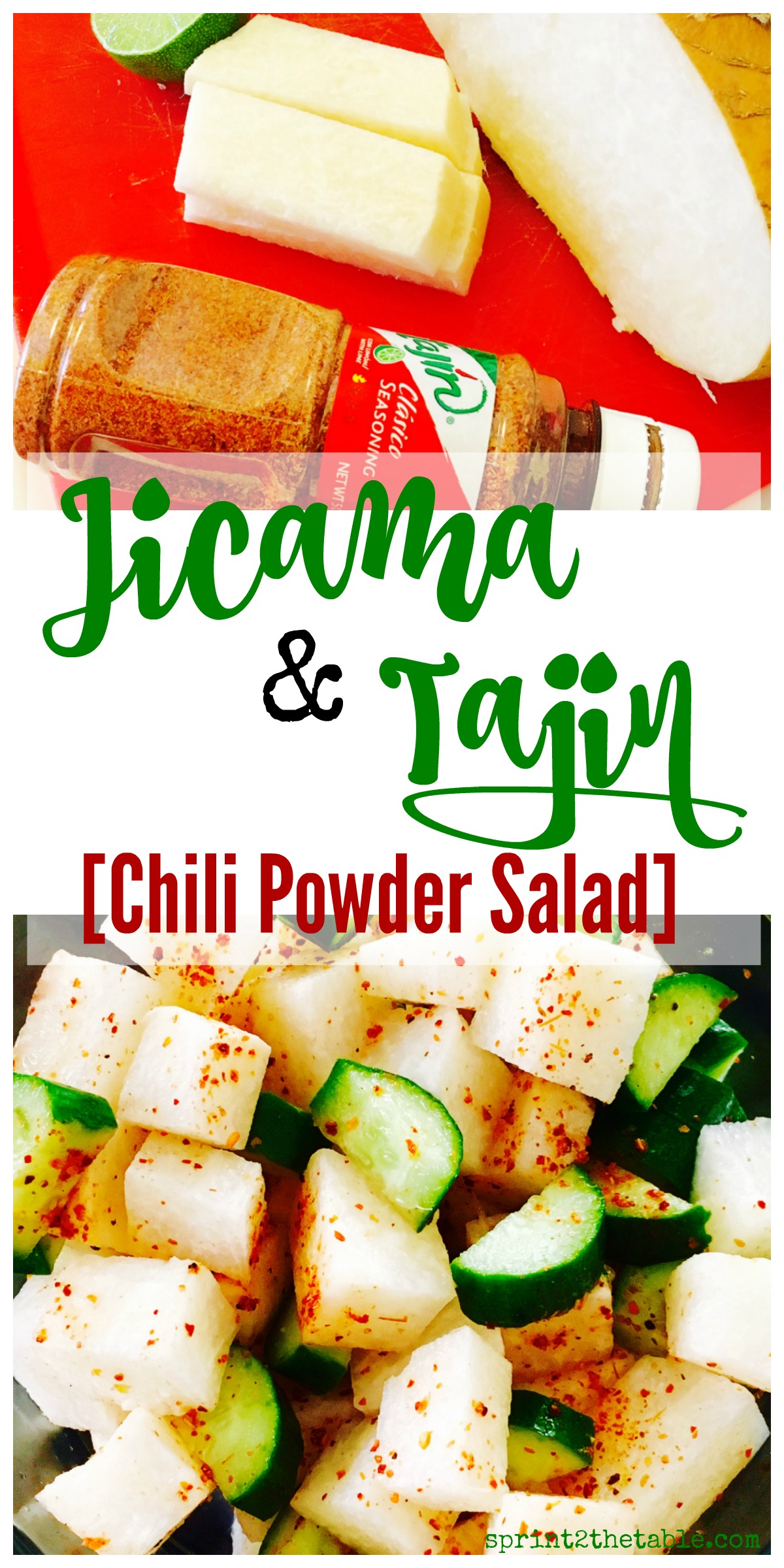 This light and healthy Jicama Tajin Salad is a quick & easy side or snack!