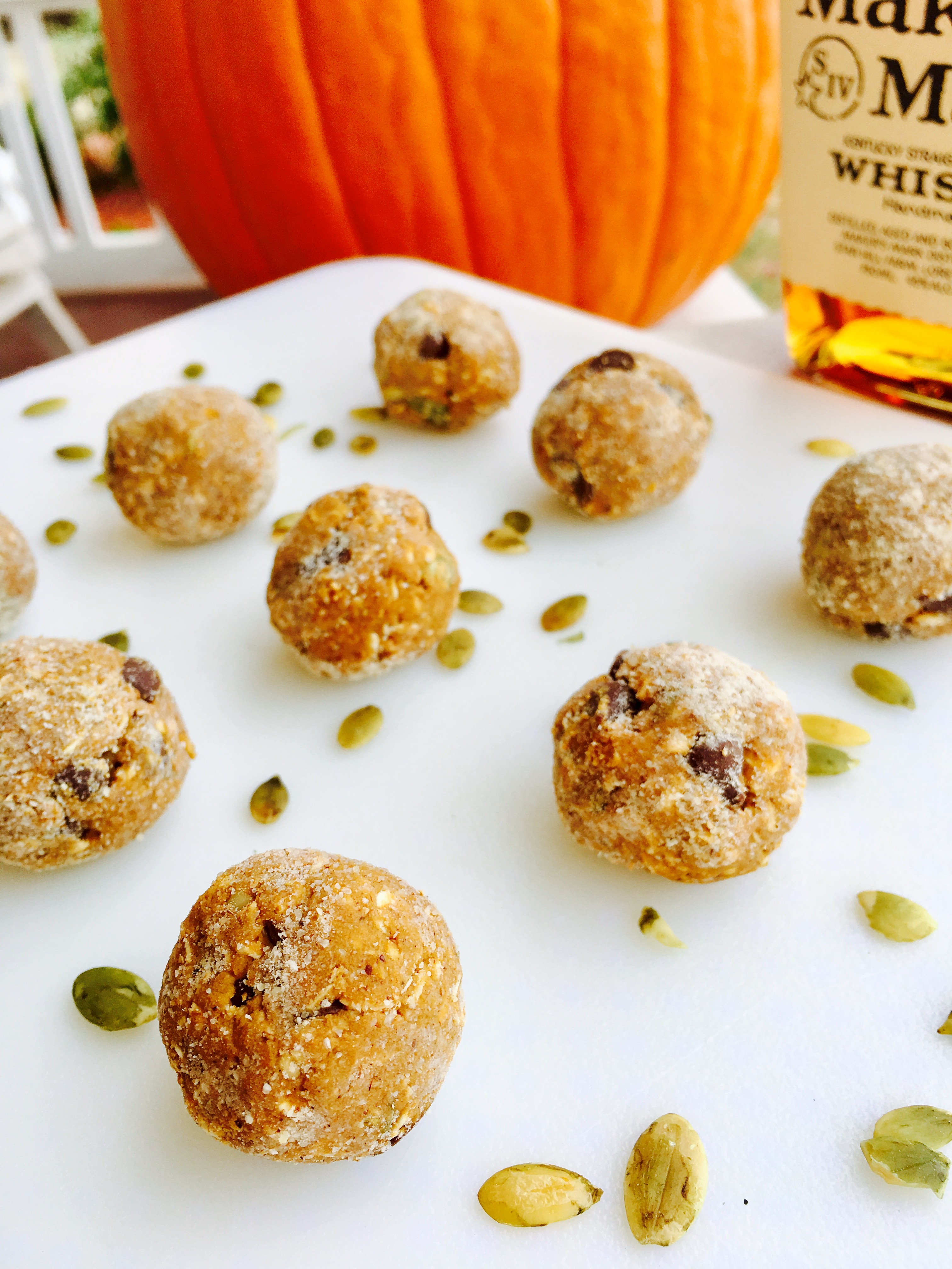 These Bourbon Pumpkin Protein Balls are a delicious snack or quick dessert! They feel like a treat, but this vegan recipe offers a healthy dose of protein and fiber that you can feel good about!