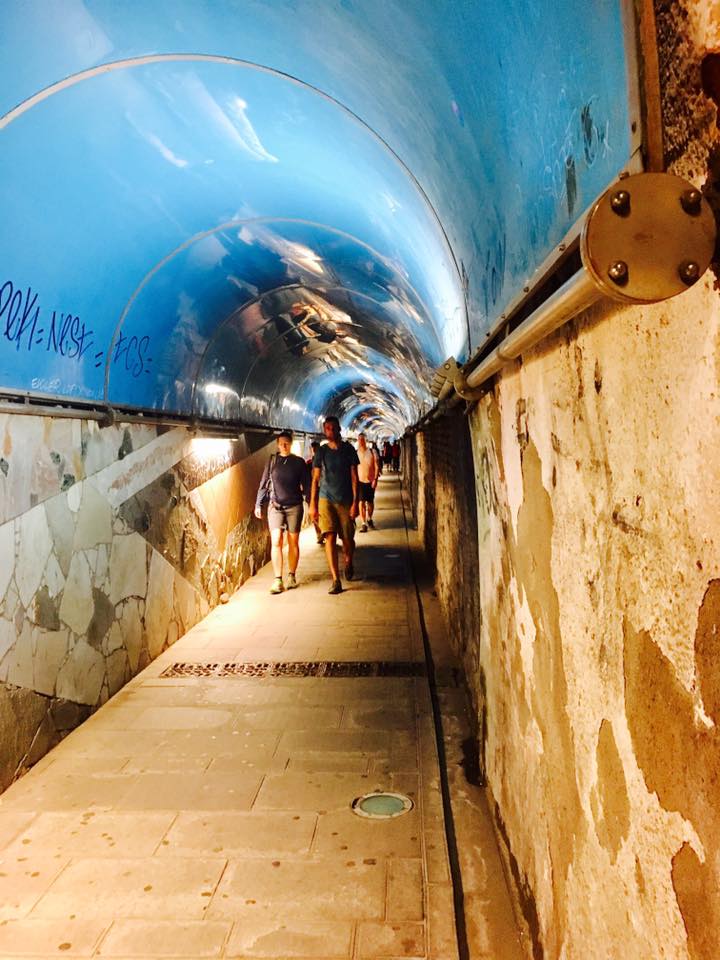 Tunnel to the train in Riomaggiore