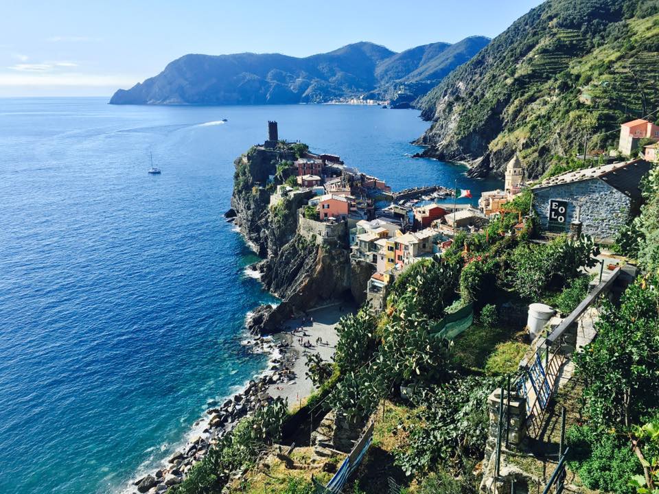 View from Bar La Torre in Vernazza