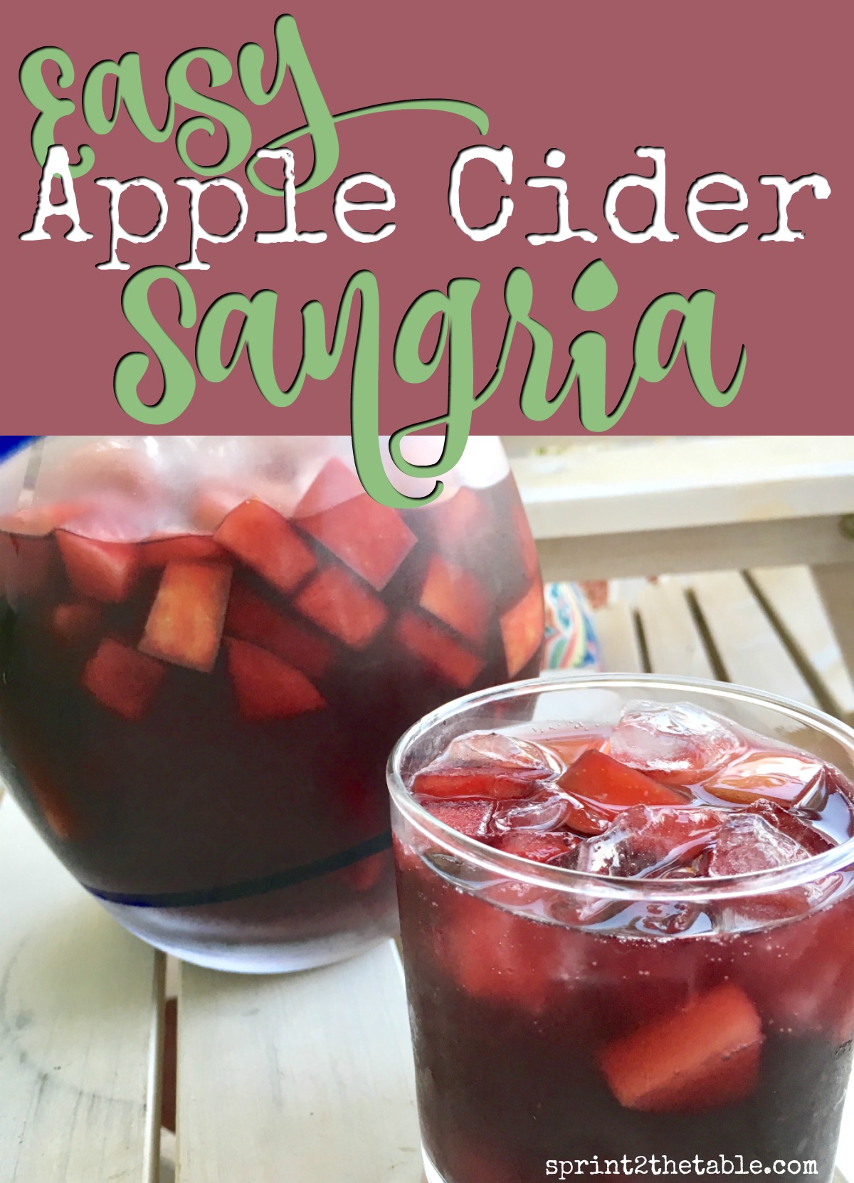 Easy Apple Cider Sangria Recipe