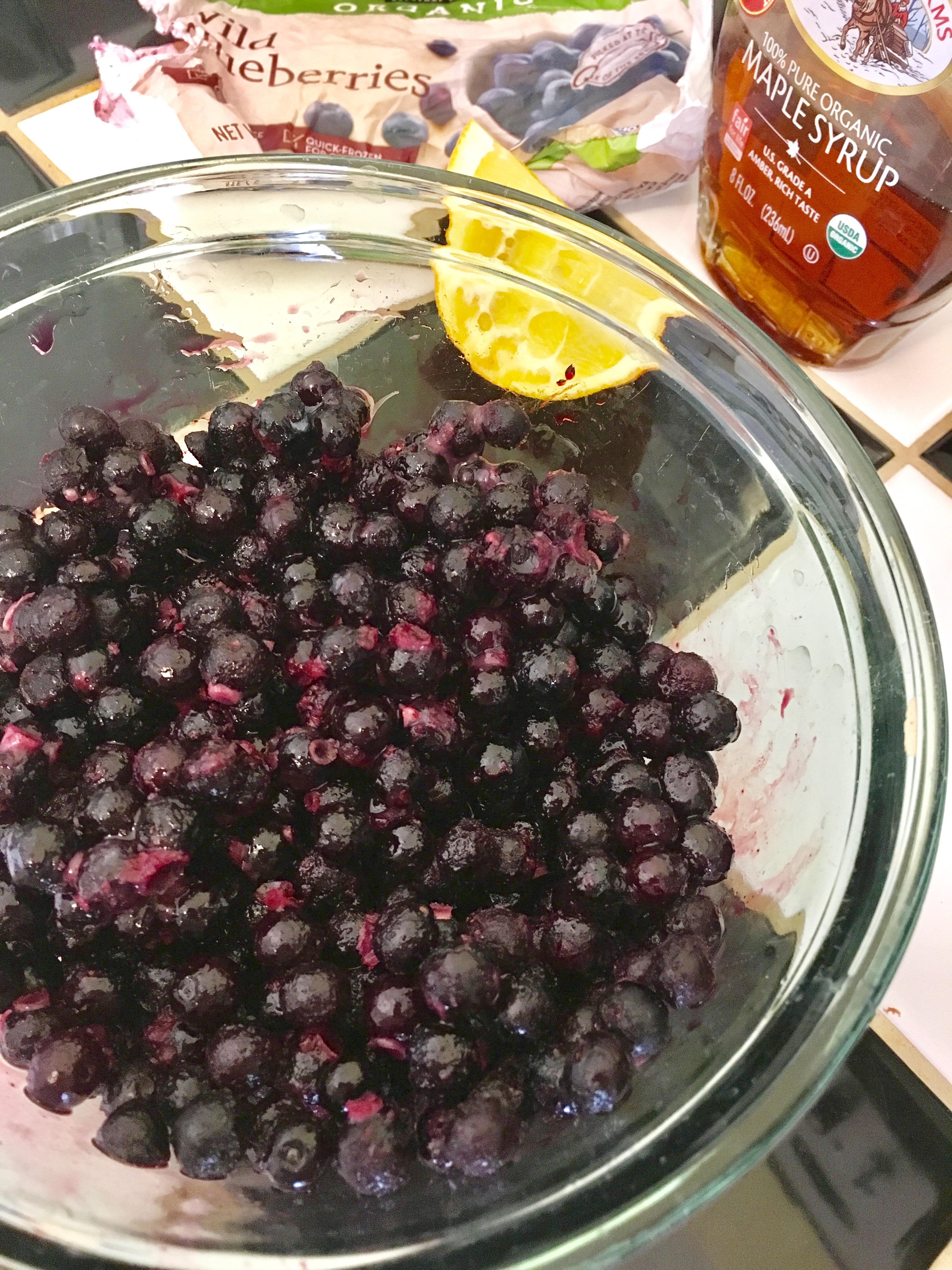 Healthy Wild Blueberry Crumble Bar ingredients