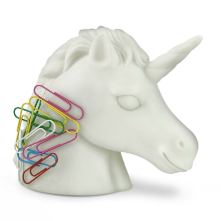 Unicorn paperclip holder